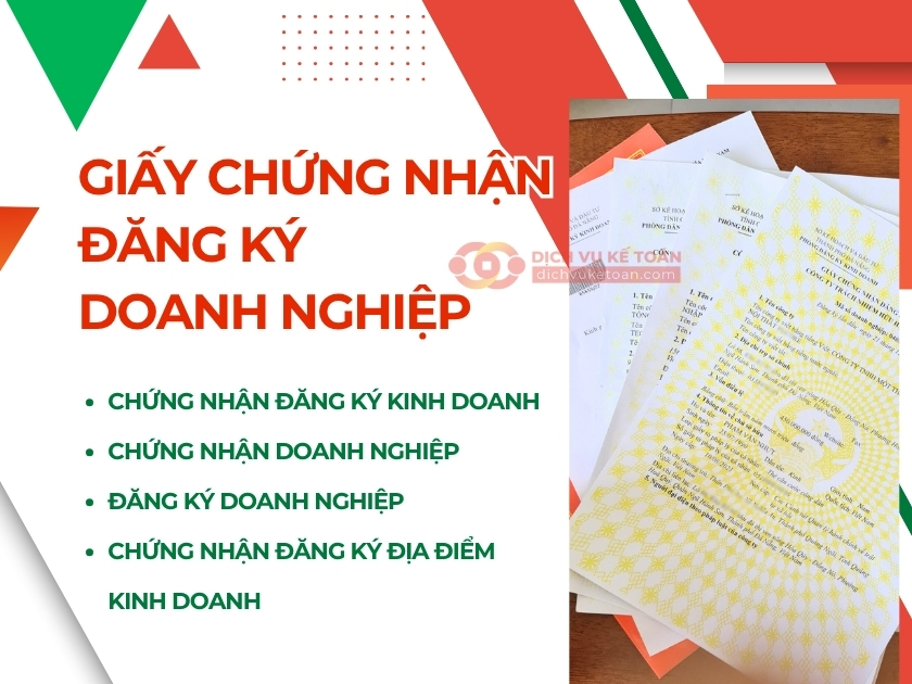 giấy chứng nhận đăng ký doanh nghiệp Giấy chứng nhận đăng ký doanh nghiệp